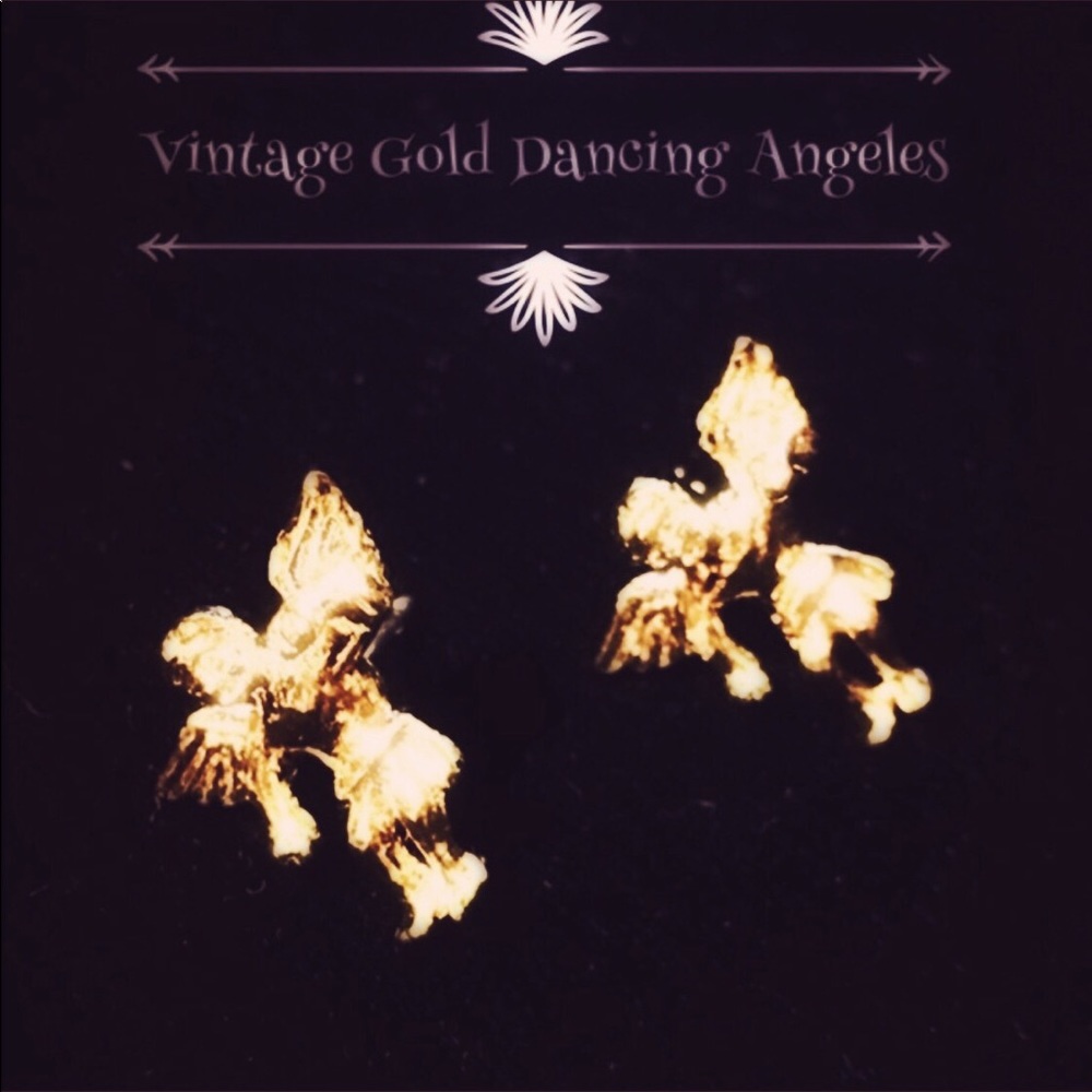 Vintage Angel Stud Earrings